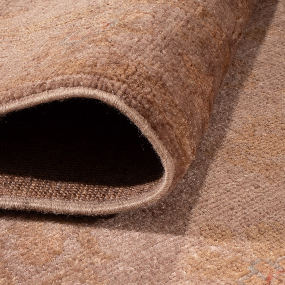 Loper Ziegler tapijt - Modern - 372 x 83 cm - lichtbruin