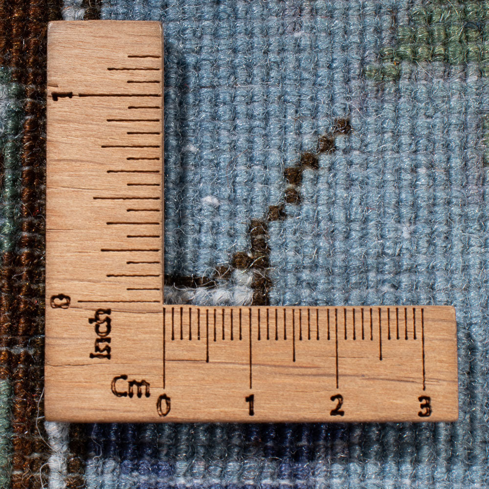 Loper Ziegler tapijt - Modern - 245 x 80 cm - blauw