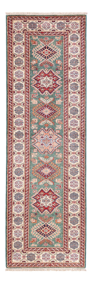 Loper Ziegler Tapijt - Kazak - 248 x 75 cm - donkergroen