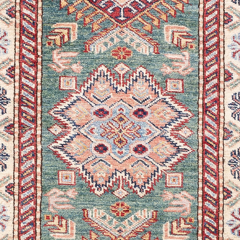 Loper Ziegler Tapijt - Kazak - 248 x 73 cm - donkergroen