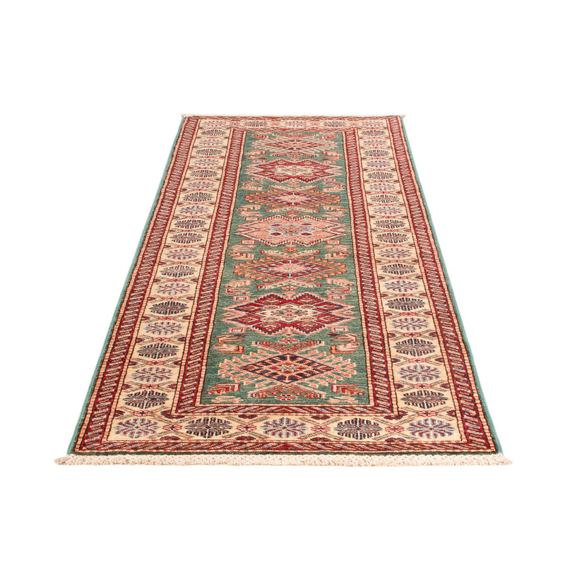 Loper Ziegler Tapijt - Kazak - 248 x 73 cm - donkergroen