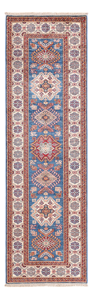 Loper Ziegler Tapijt - Kazak - 246 x 75 cm - blauw