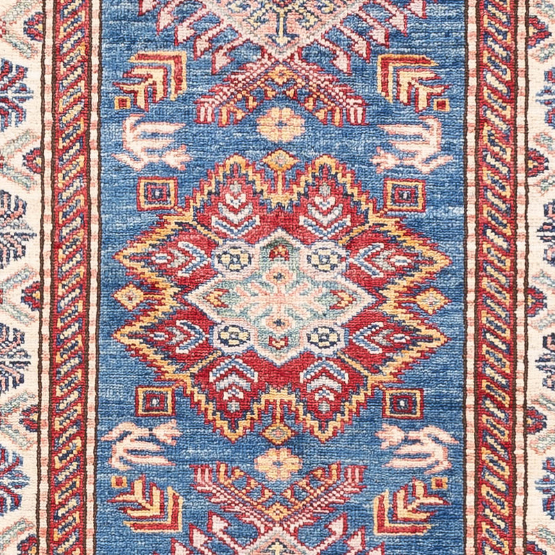 Loper Ziegler Tapijt - Kazak - 246 x 75 cm - blauw
