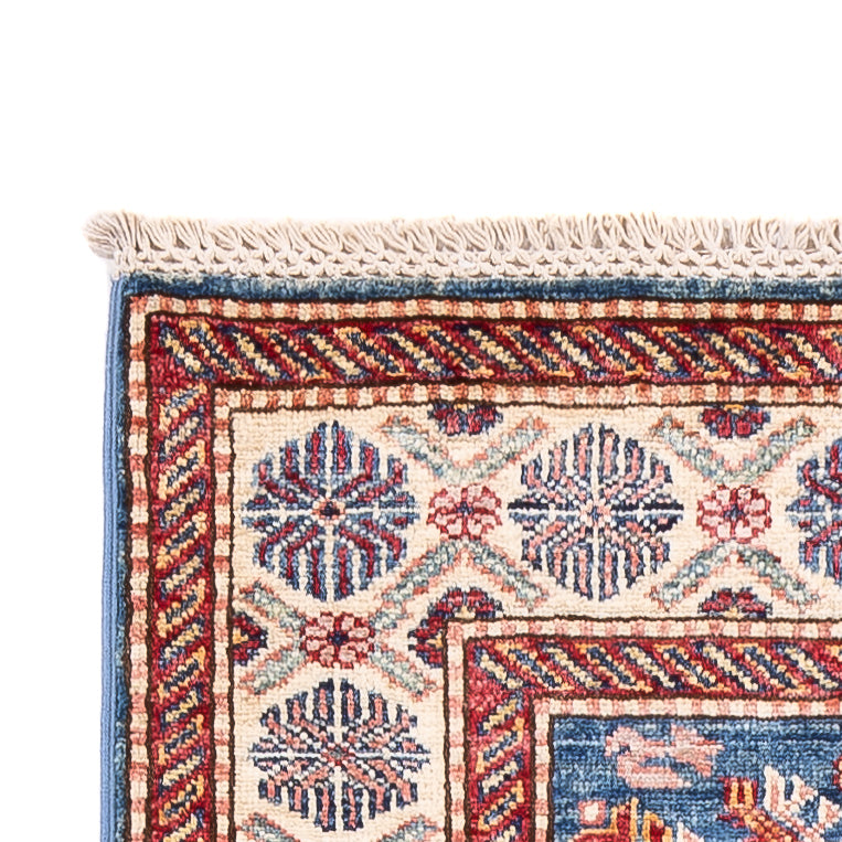 Loper Ziegler Tapijt - Kazak - 246 x 75 cm - blauw