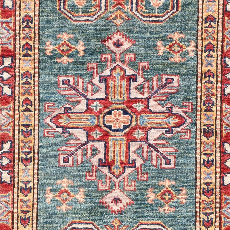 Loper Ziegler Tapijt - Kazak - 256 x 74 cm - groen