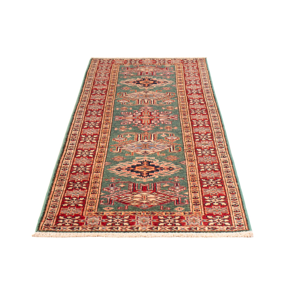 Loper Ziegler Tapijt - Kazak - 256 x 74 cm - groen