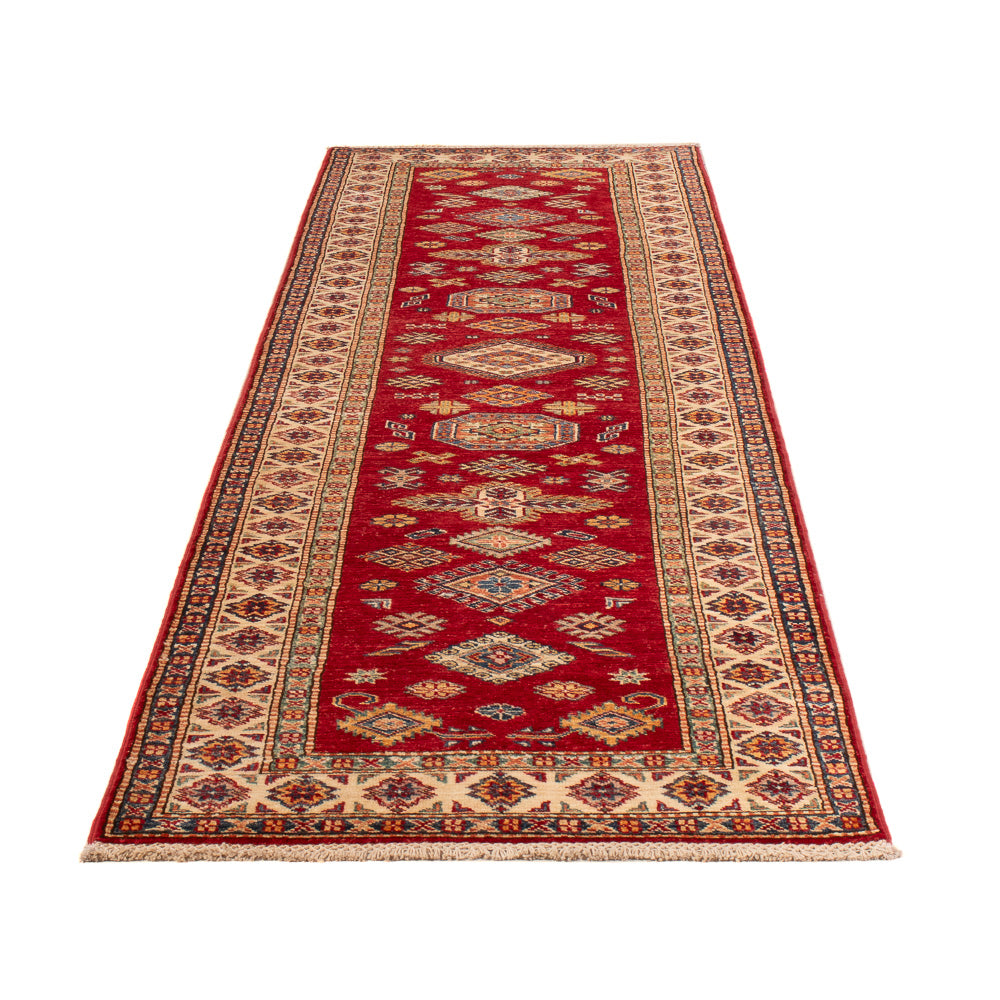Loper Ziegler Tapijt - Kazak - 301 x 79 cm - rood