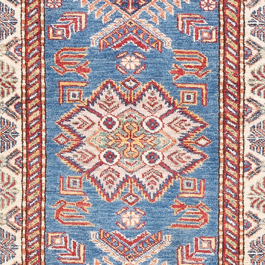 Loper Ziegler Tapijt - Kazak - 287 x 78 cm - blauw
