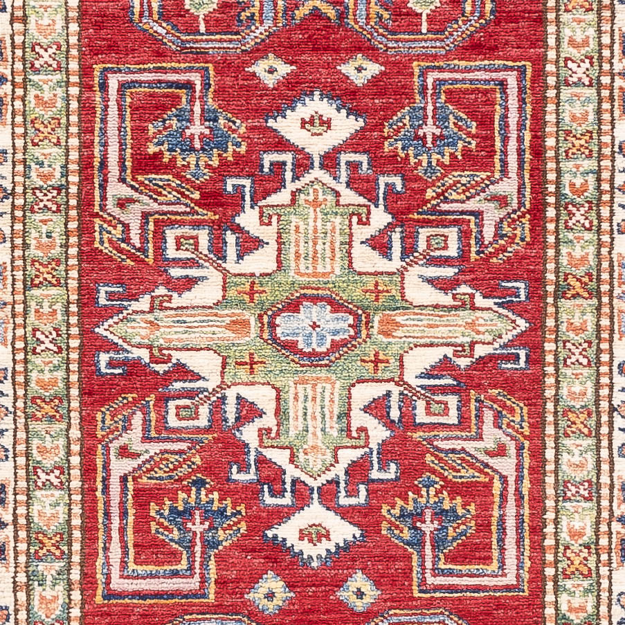 Loper Ziegler Tapijt - Kazak - 250 x 76 cm - rood