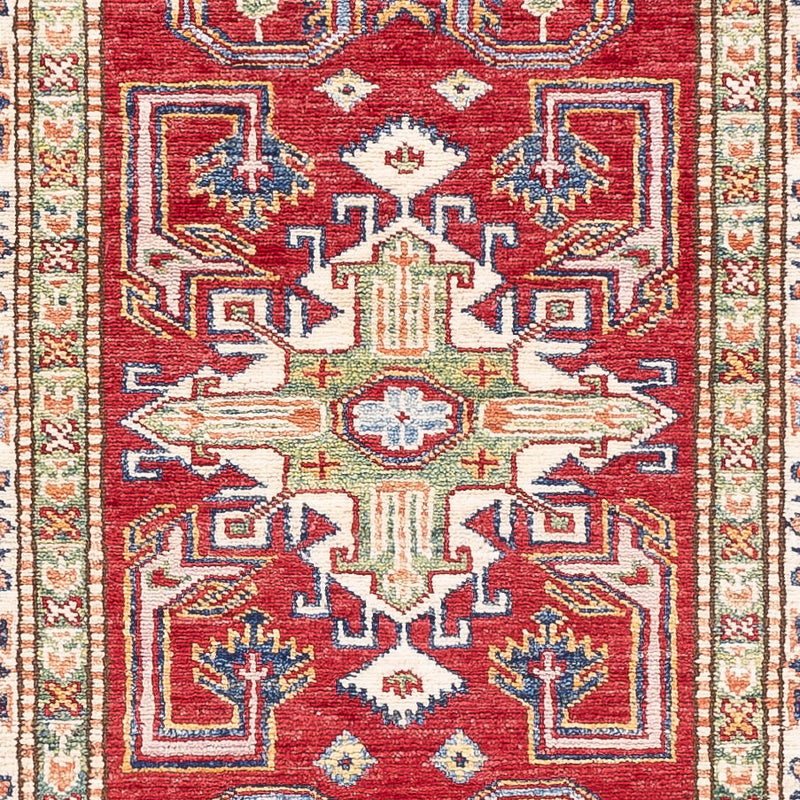 Loper Ziegler Tapijt - Kazak - 250 x 76 cm - rood