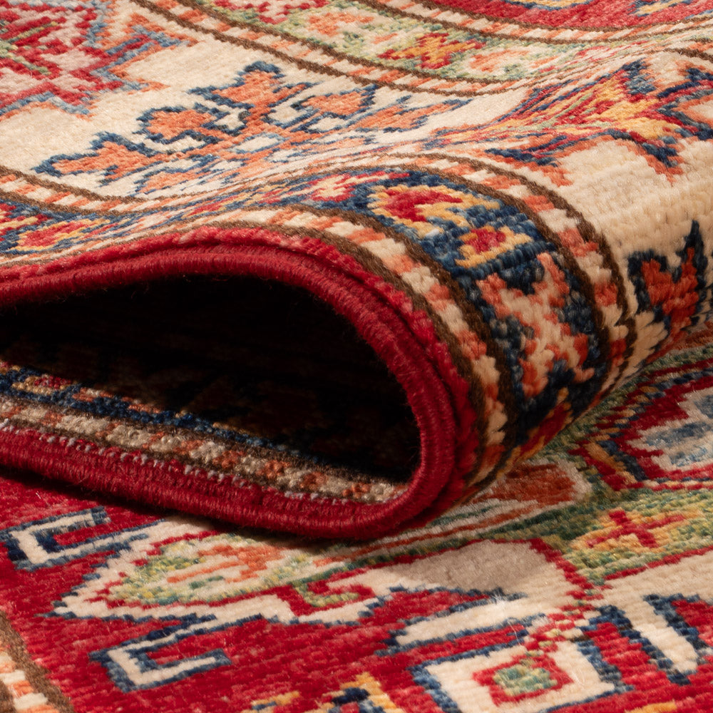 Loper Ziegler Tapijt - Kazak - 250 x 76 cm - rood