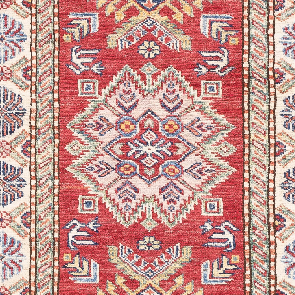Loper Ziegler Tapijt - Kazak - 263 x 76 cm - rood