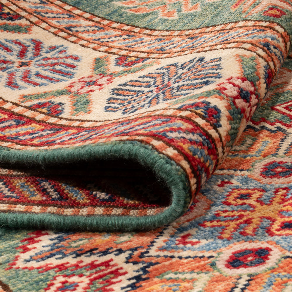 Loper Ziegler Tapijt - Kazak - 244 x 75 cm - lichtgroen