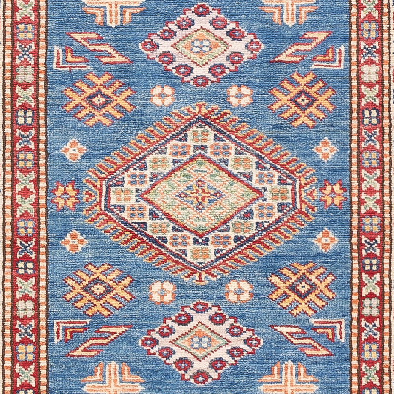 Loper Ziegler Tapijt - Kazak - 252 x 75 cm - blauw