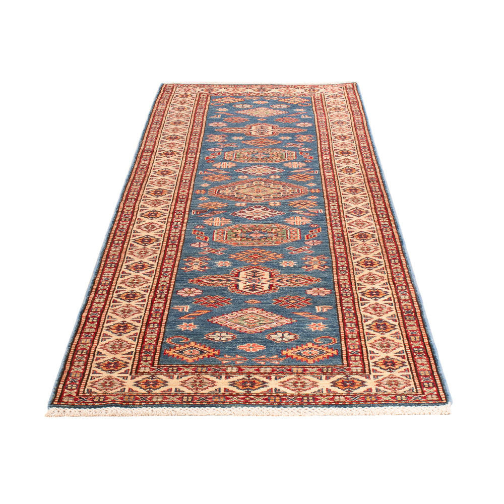 Loper Ziegler Tapijt - Kazak - 252 x 75 cm - blauw