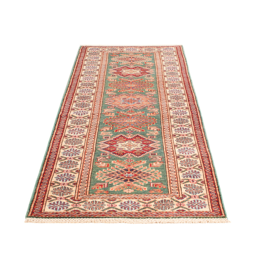 Loper Ziegler Tapijt - Kazak - 243 x 72 cm - lichtgroen