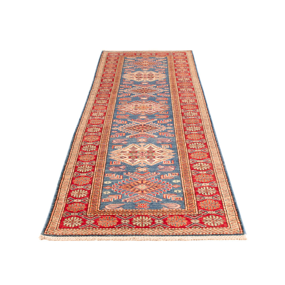 Loper Ziegler Tapijt - Kazak - 307 x 83 cm - blauw