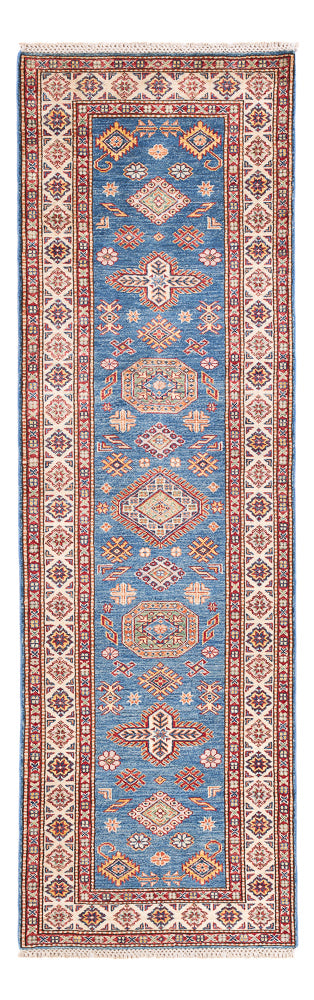 Loper Ziegler Tapijt - Kazak - 254 x 77 cm - blauw