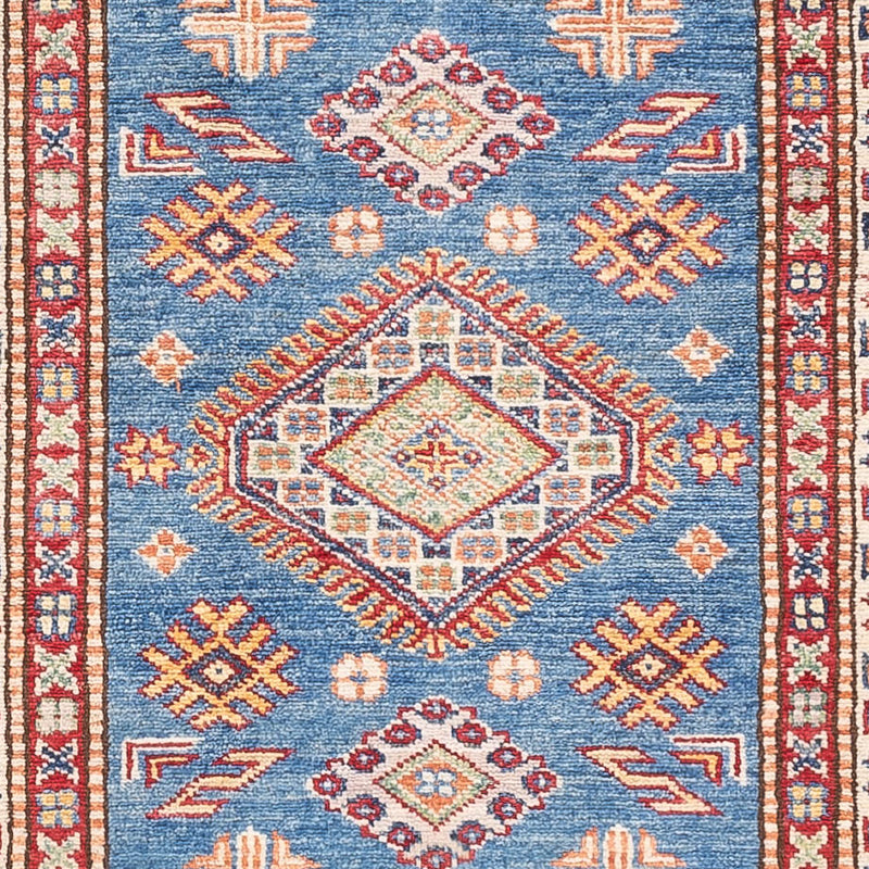 Loper Ziegler Tapijt - Kazak - 254 x 77 cm - blauw