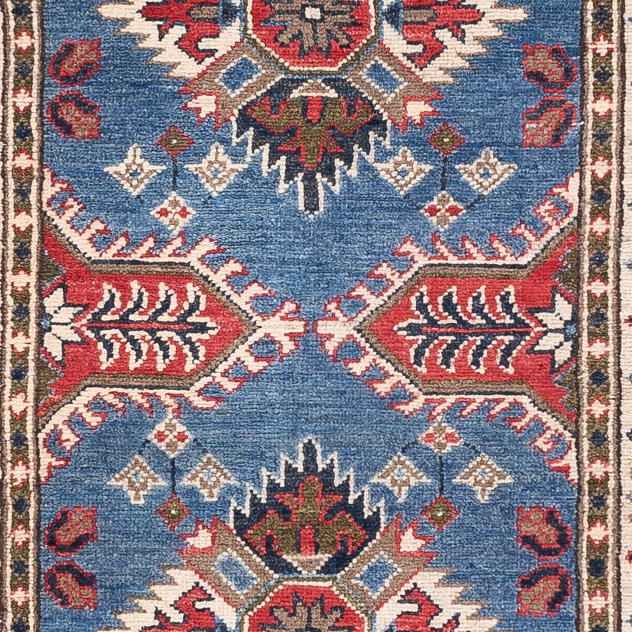 Loper Ziegler Tapijt - Kazak - 288 x 82 cm - blauw