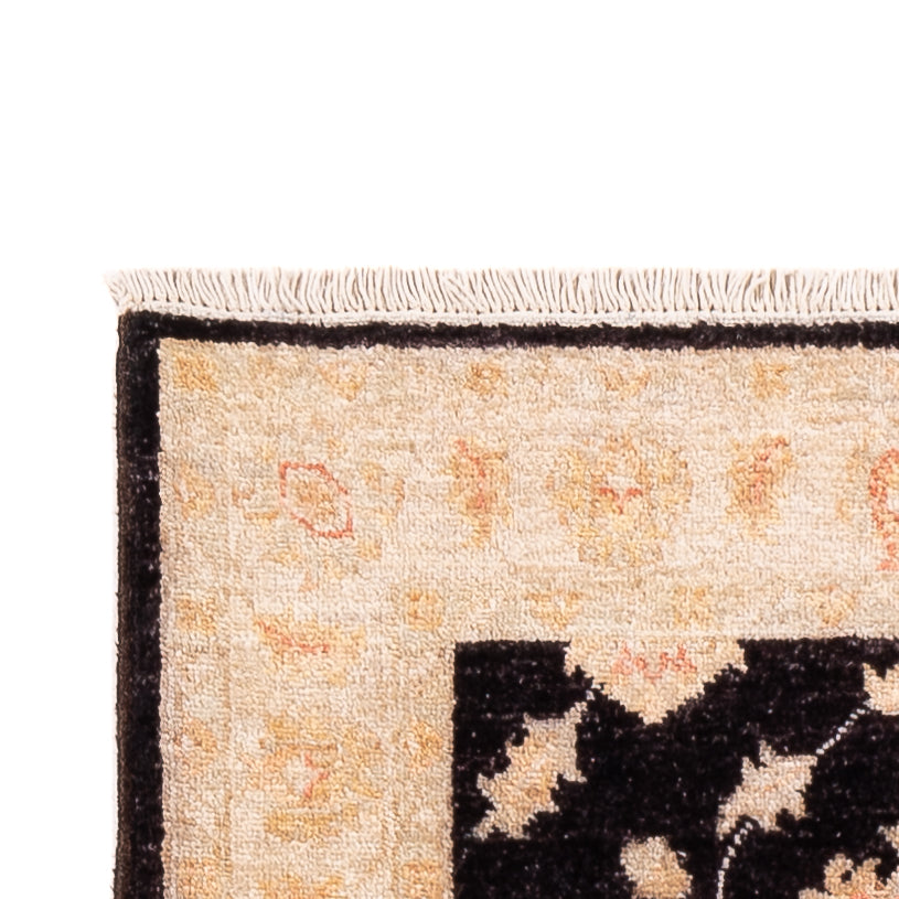 Loper Ziegler tapijt - 250 x 76 cm - donkerblauw