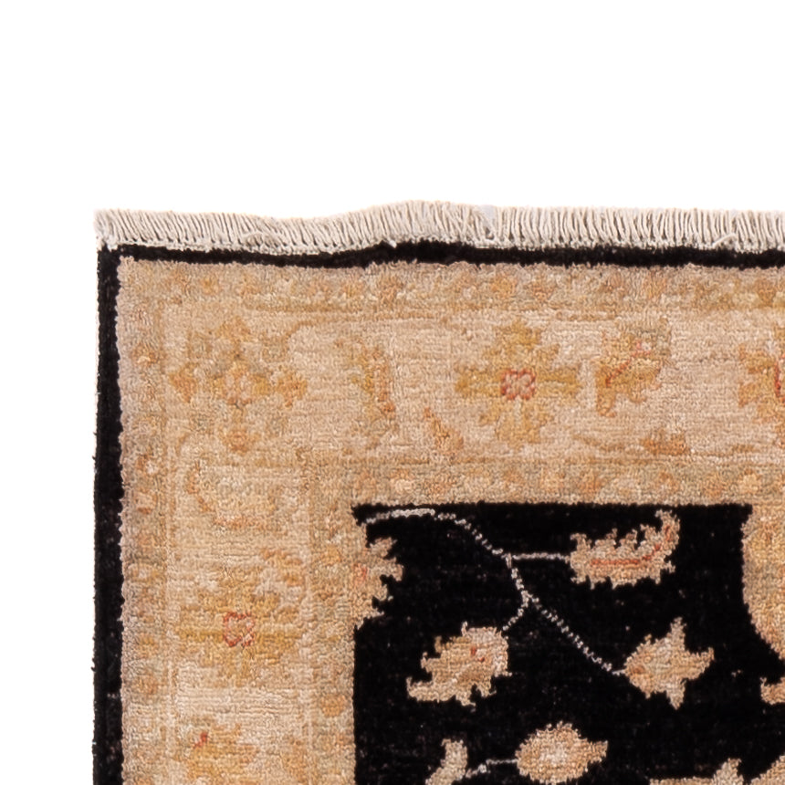 Loper Ziegler tapijt - 253 x 83 cm - donkerblauw