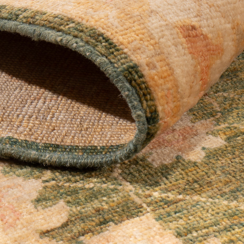 Loper Ziegler tapijt - 295 x 80 cm - olijfgroen