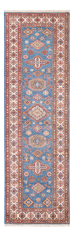 Loper Ziegler Tapijt - Kazak - 256 x 74 cm - blauw