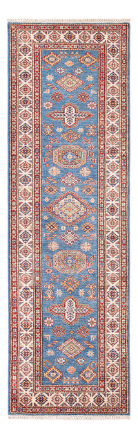 Loper Ziegler Tapijt - Kazak - 256 x 74 cm - blauw