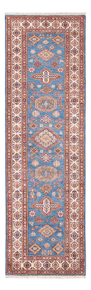 Loper Ziegler Tapijt - Kazak - 256 x 74 cm - blauw