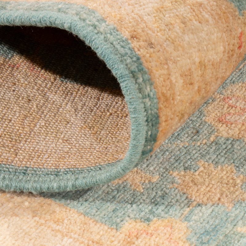 Loper Ziegler tapijt - 250 x 55 cm - turkoois