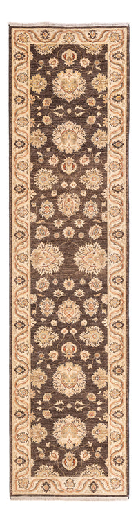 Loper Ziegler tapijt - 305 x 75 cm - donker beige