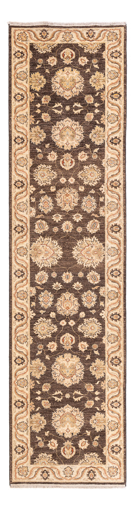 Loper Ziegler tapijt - 305 x 75 cm - donker beige
