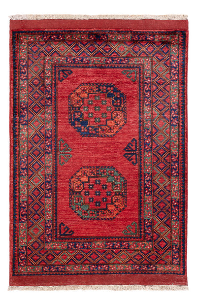 Afghaans tapijt 104x149cm - Oosters Tapijt - rood