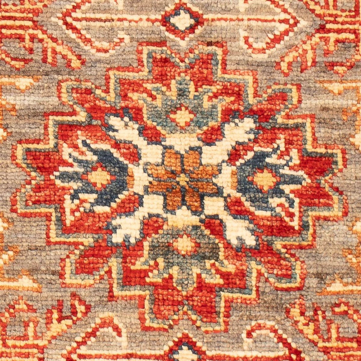 Ziegler Tapijt - Kazak - Koninklijke - 94 x 58 cm - donker beige