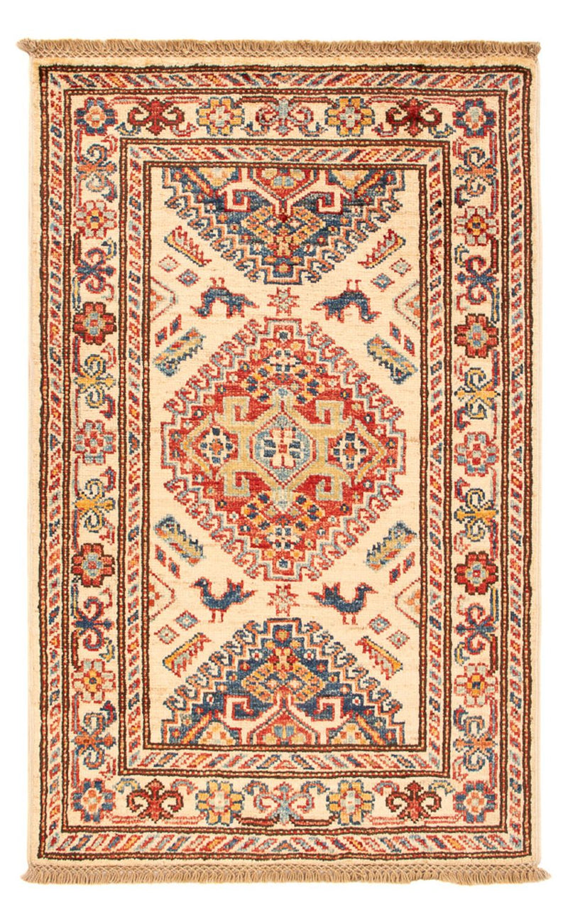 Ziegler Tapijt - Kazak - Koninklijke - 93 x 57 cm - licht beige