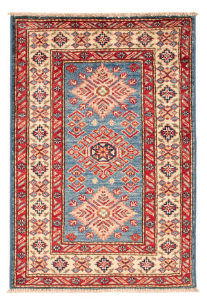 Ziegler Tapijt - Kazak - Koninklijke - 92 x 62 cm - lichtblauw
