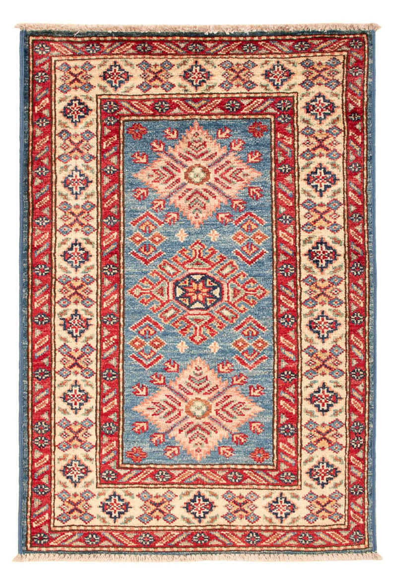 Ziegler Tapijt - Kazak - Koninklijke - 92 x 62 cm - lichtblauw