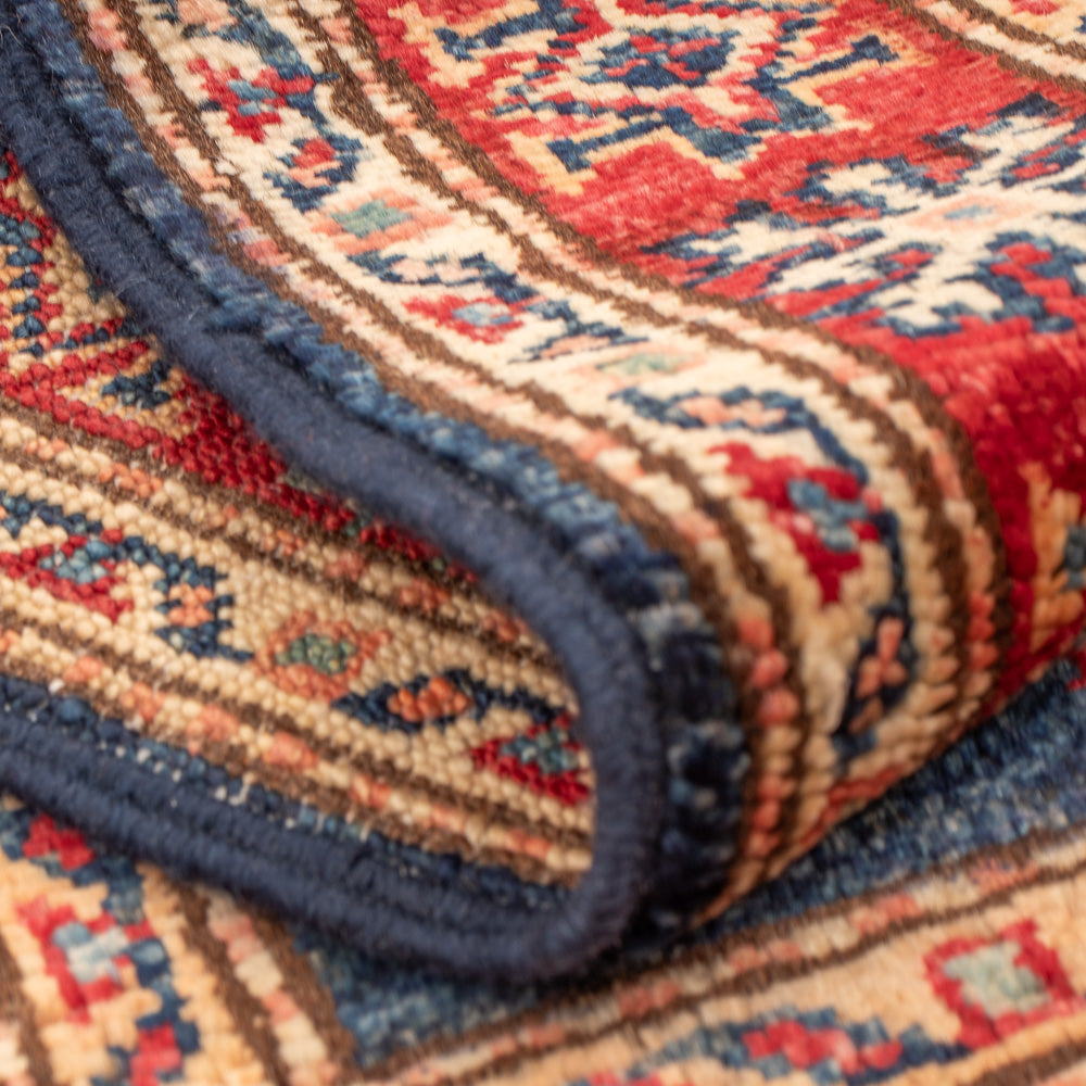 Ziegler Tapijt - Kazak - Koninklijke - 91 x 61 cm - benzine blauw