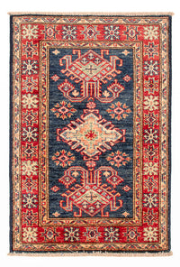 Ziegler Tapijt - Kazak - Koninklijke - 92 x 59 cm - benzine blauw