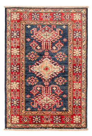 Ziegler Tapijt - Kazak - Koninklijke - 92 x 59 cm - benzine blauw