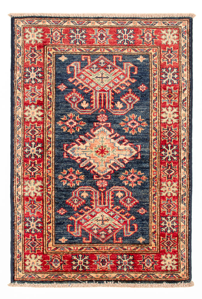Ziegler Tapijt - Kazak - Koninklijke - 92 x 59 cm - benzine blauw