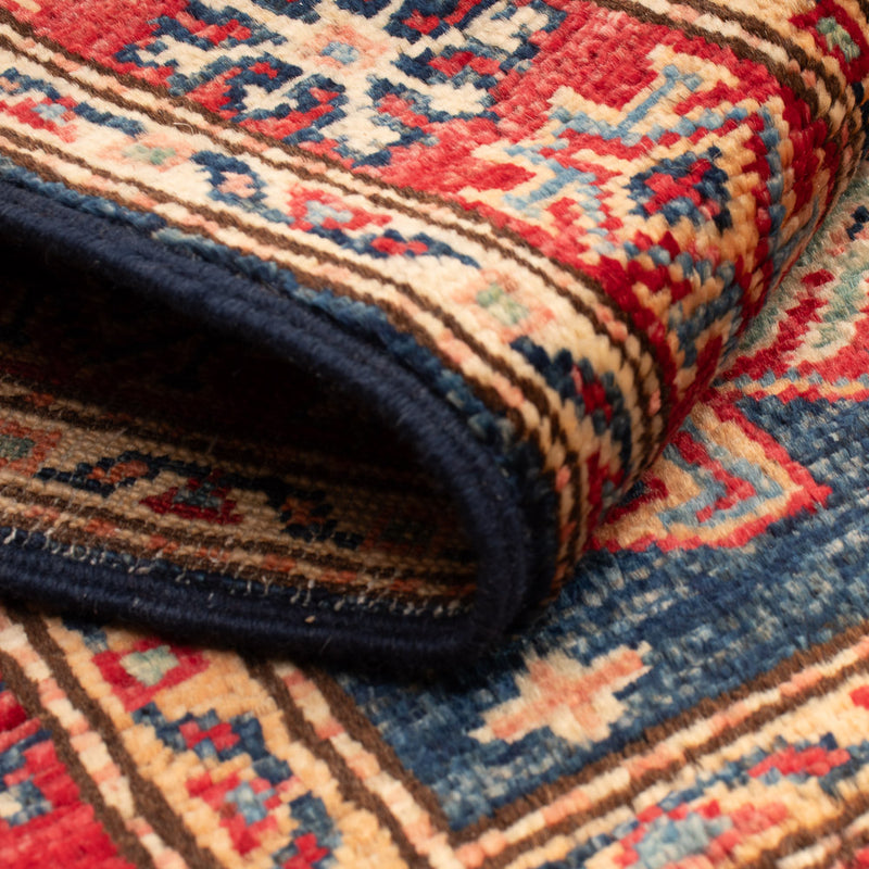 Ziegler Tapijt - Kazak - Koninklijke - 92 x 59 cm - benzine blauw