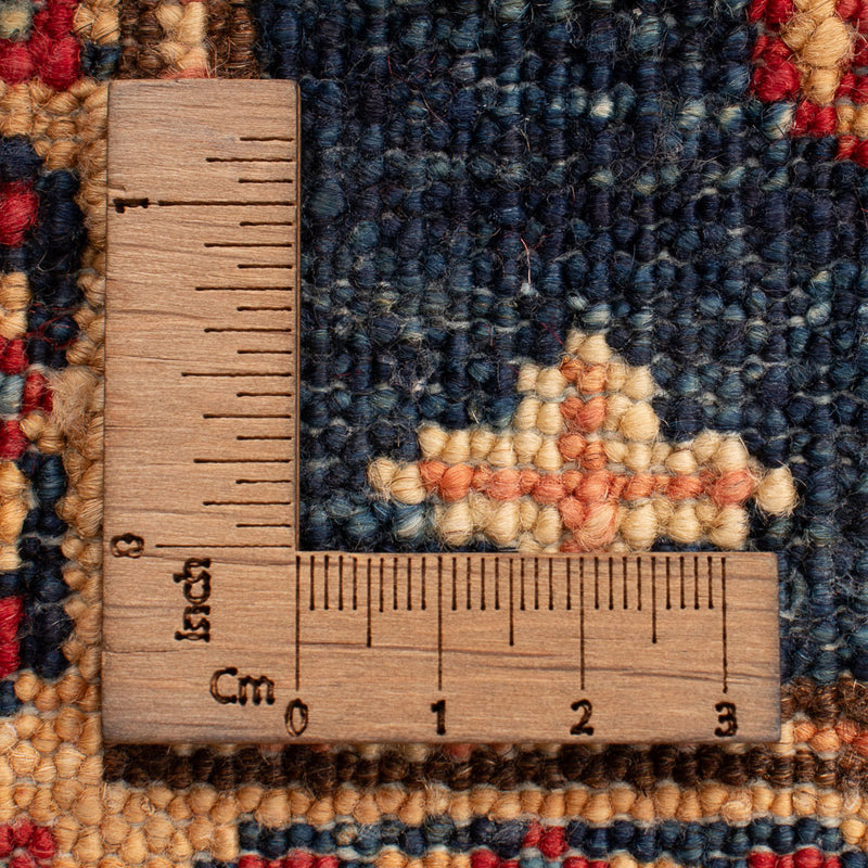 Ziegler Tapijt - Kazak - Koninklijke - 92 x 59 cm - benzine blauw