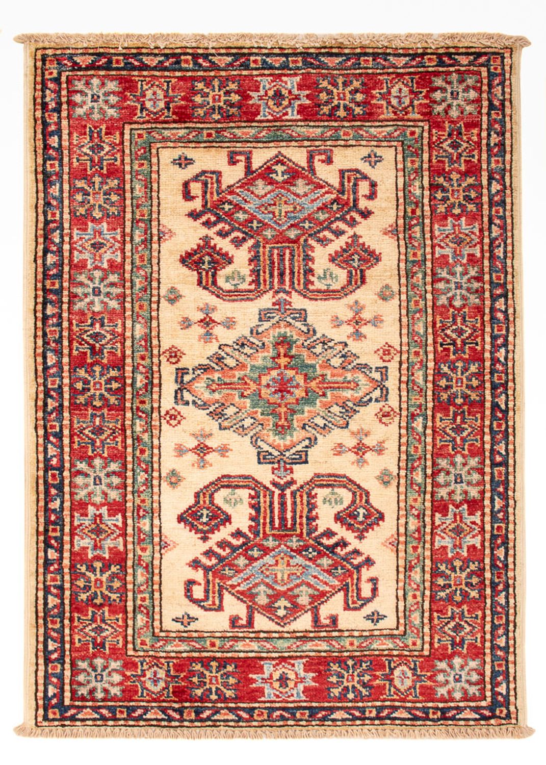 Ziegler Tapijt - Kazak - Koninklijke - 88 x 62 cm - beige