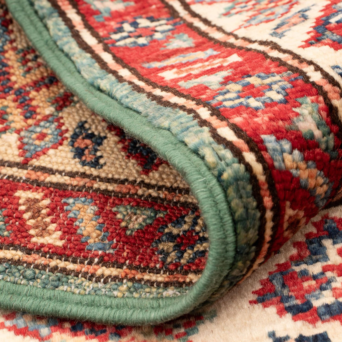 Ziegler Tapijt - Kazak - Koninklijke - 89 x 61 cm - groen