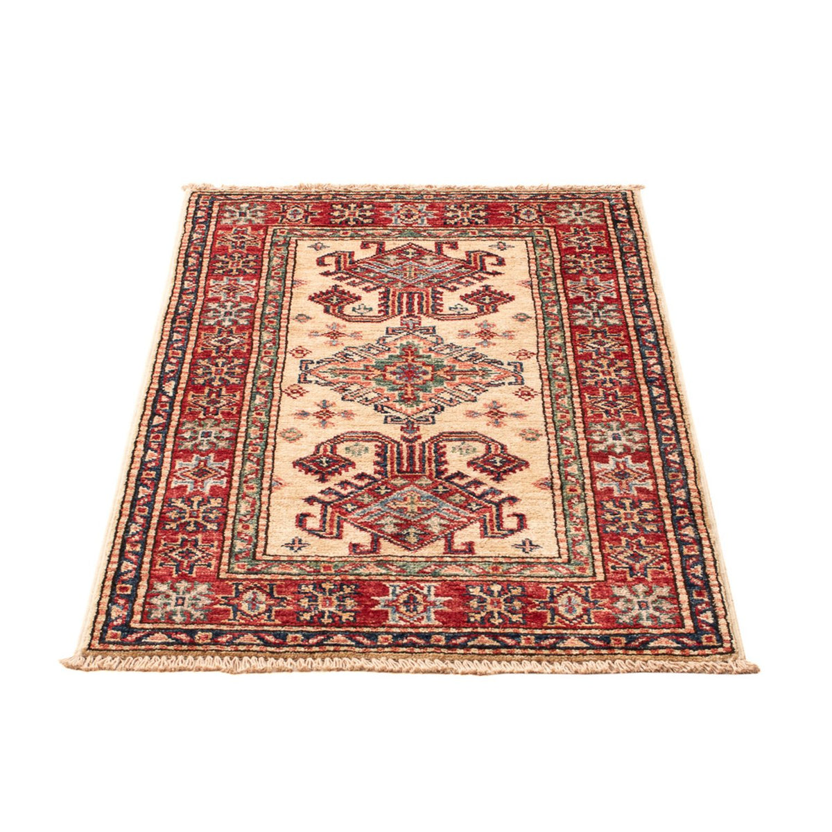 Ziegler Tapijt - Kazak - Koninklijke - 88 x 60 cm - licht beige