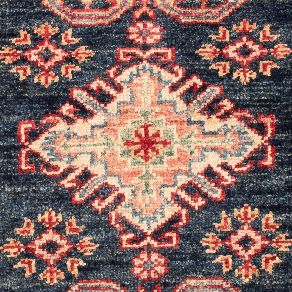 Ziegler Tapijt - Kazak - Koninklijke - 90 x 58 cm - donkerblauw