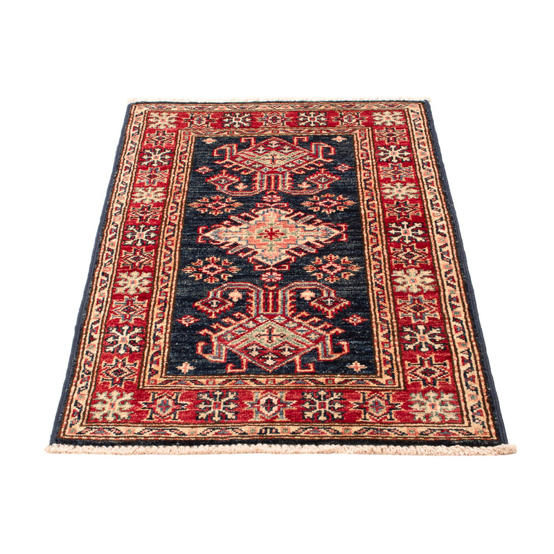 Ziegler Tapijt - Kazak - Koninklijke - 90 x 58 cm - donkerblauw