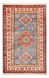 Kazak Tapijt 61x94cm - Oosters Tapijt - Rechthoekig / Blauw / 61 x 94 cm Rechthoekig